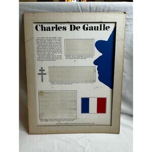 World of Stamps Series Tribute to Charles De Gaulle Display Page